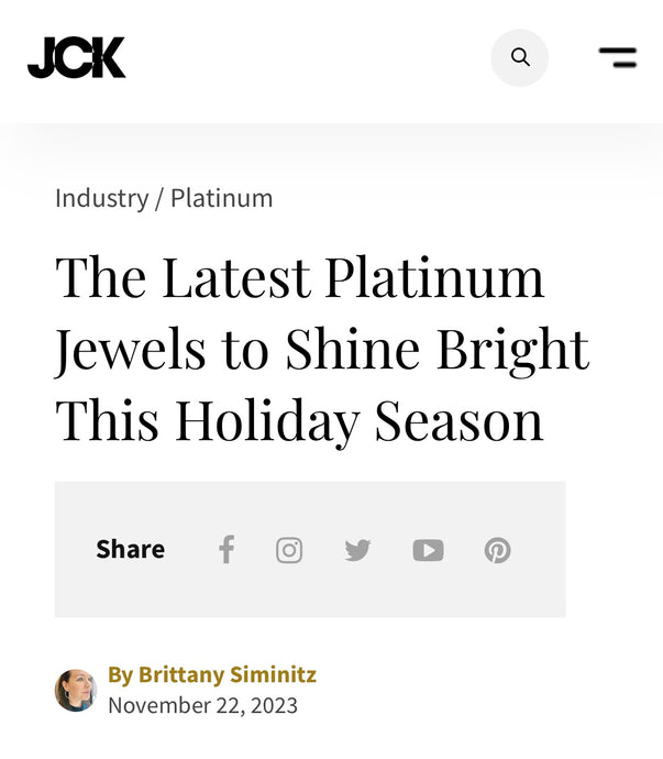 The Latest Platinum Jewels to Shine Bright This Holiday Season